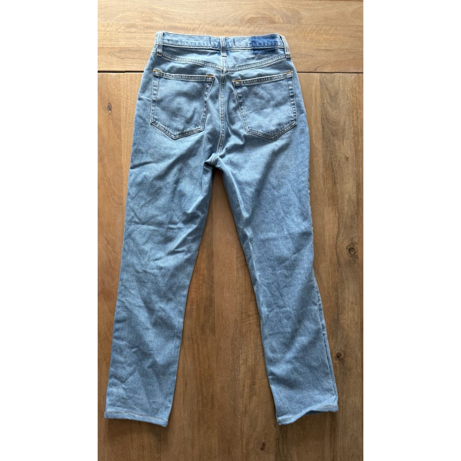 Abercrombie & Fitch Abercrombie & Fitch Jeans 90s Slim Straight High Rise Womens 2 27x26 Blue Denim Cotton Blend 5-Pocket 26 Inseam Womens Size 26" / US 2 / IT 38 - 2 Thumbnail