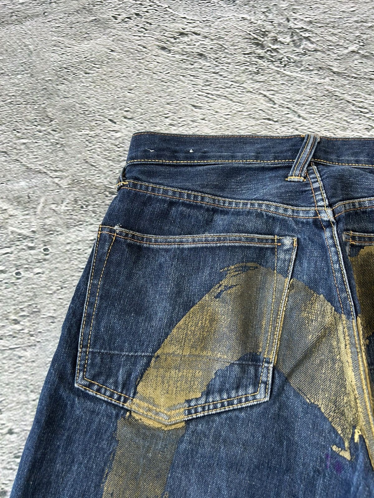 Evisu Evisu jeans daicock big logo gold selvedge denim Japan Size US 28 / EU 44 - 3 Thumbnail