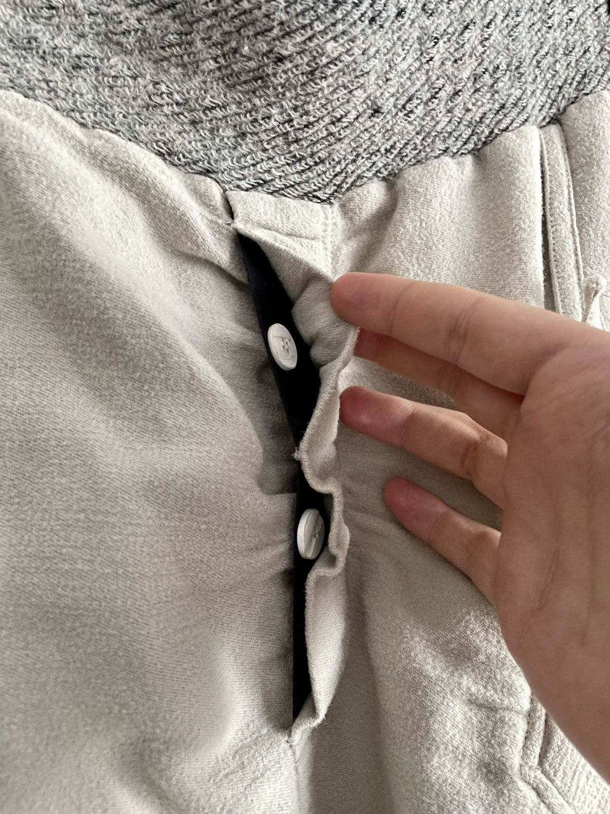 Lost & Found Ria Dunn Lost & Found Ria Dunn Beige Curved J-Cut Ramie Pant Trousers Size US 30 / EU 46 - 7 Thumbnail