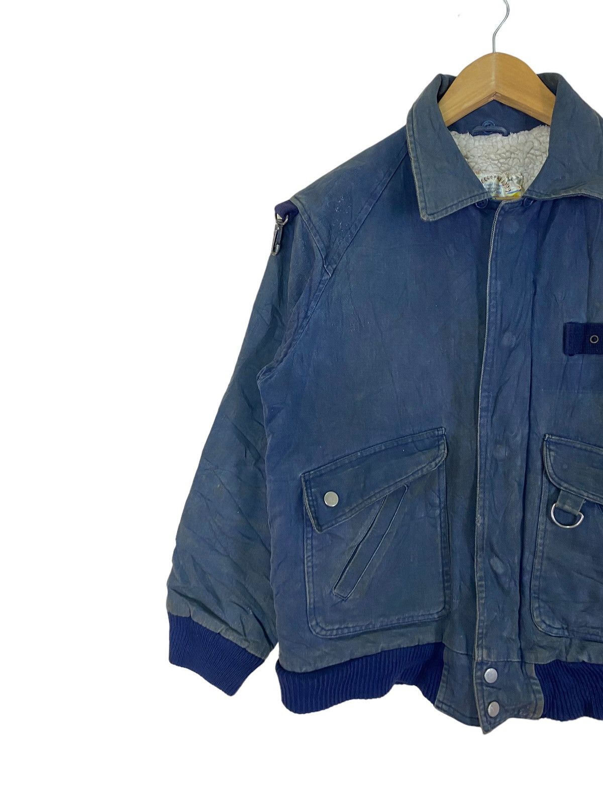 Japanese Brand × Vintage Vintage 90s Spurtion Inner Sherpa Bomber Jacket Size US L / EU 52-54 / 3 - 4 Thumbnail