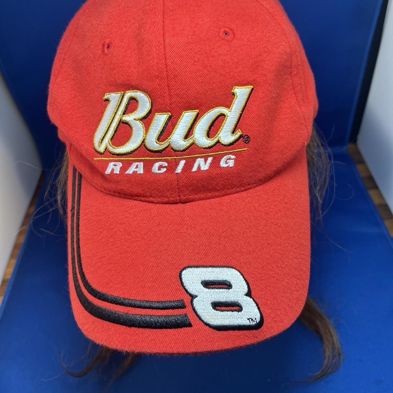 Designer Bud Racing Dale Jr. Cap - Red NASCAR Hat Size ONE SIZE - 3 Thumbnail