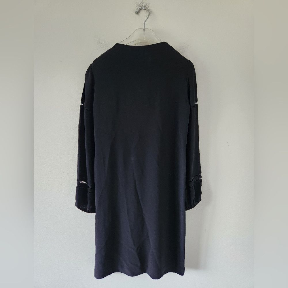 Massimo Dutti MASSIMO DUTTI | Shift Dress Tunic Black Lace Details Sz 4 Size S / US 4 / IT 40 - 3 Thumbnail