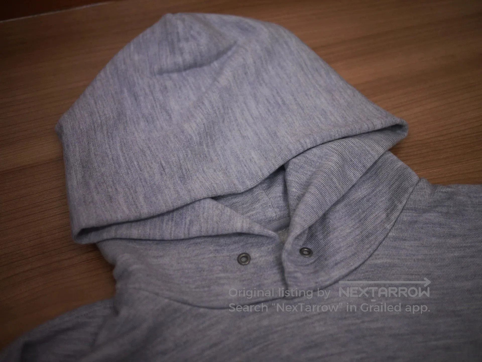 Visvim Gray Oversized Hoodie with Kangaroo Pocket. Size US L / EU 52-54 / 3 - 3 Thumbnail