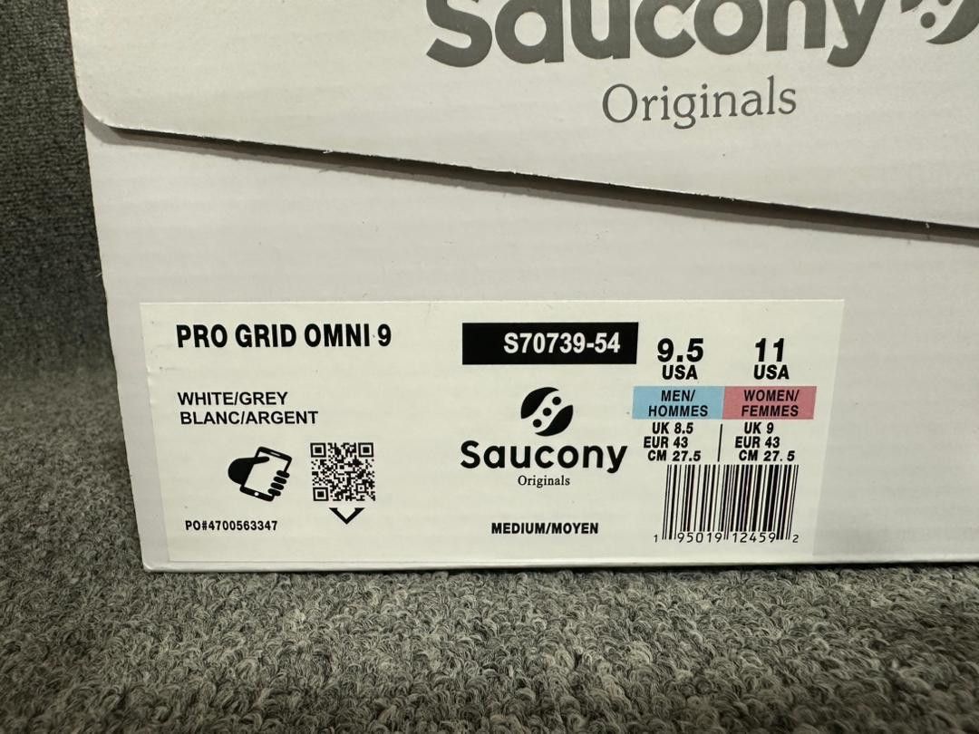 Saucony Saucony Omni 9 Silver White Grey Size US 9.5 / EU 42-43 - 3 Thumbnail