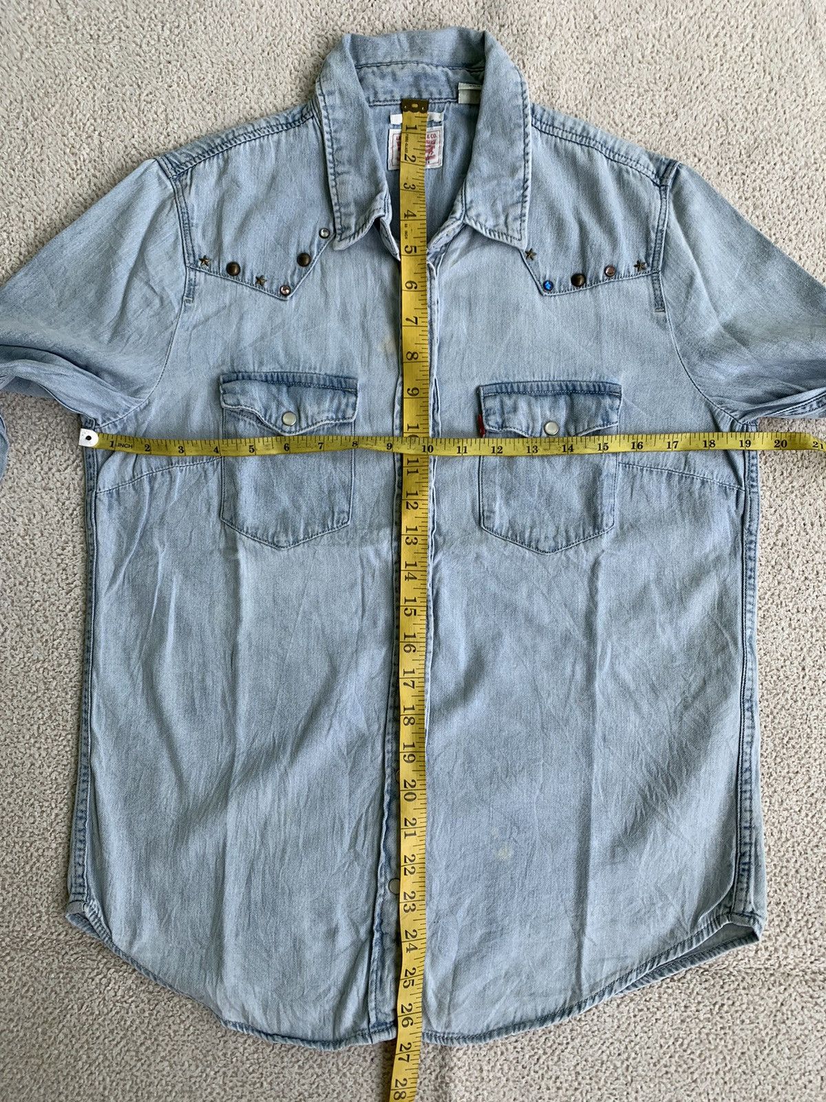 Levi's × Vintage Undefined Blue Faded Shirt Levis Size US S / EU 44-46 / 1 - 14 Thumbnail