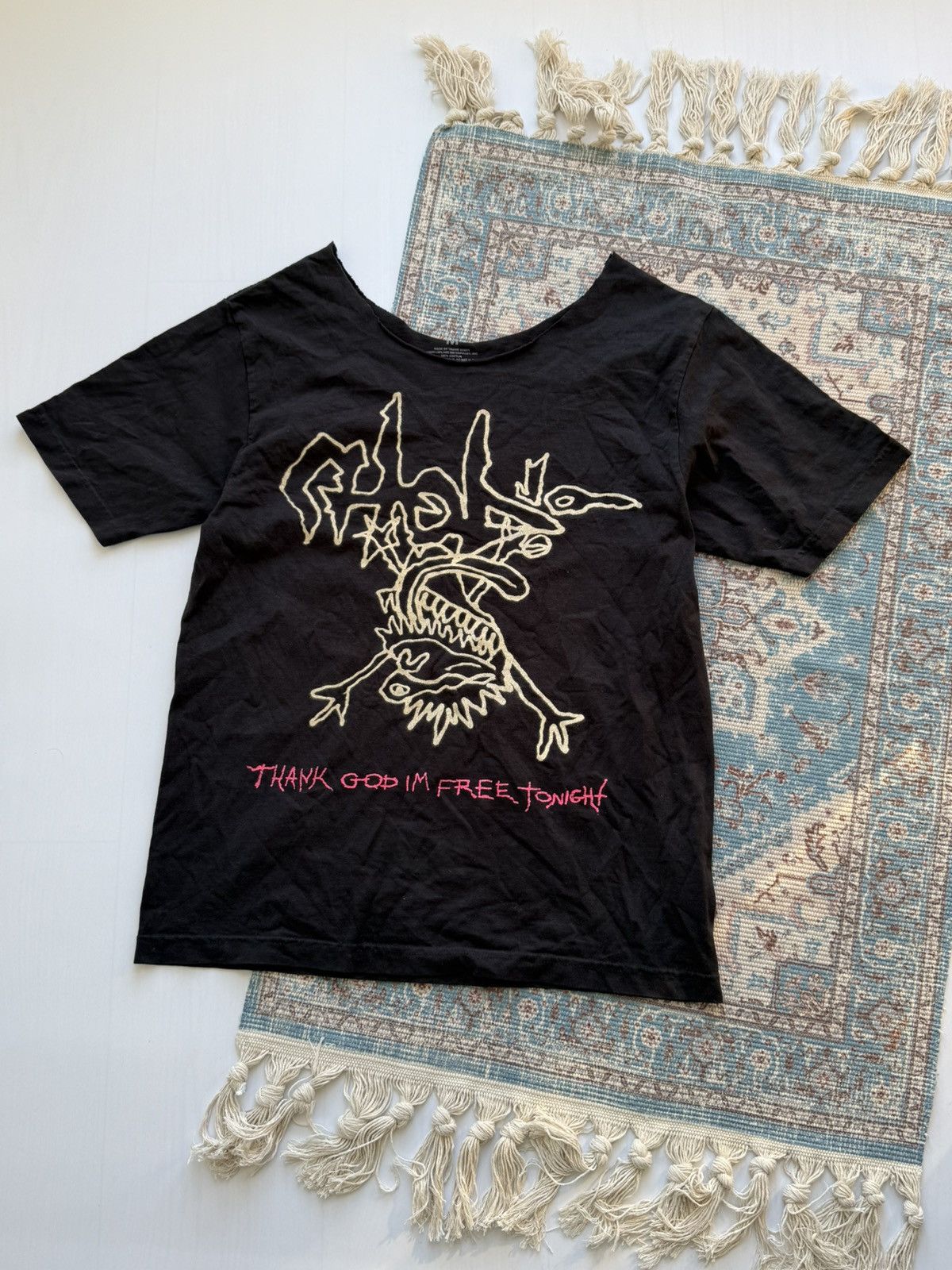 Travis Scott Travis Scott Mugshot FREE THE RAGE 2 Tee | Grailed