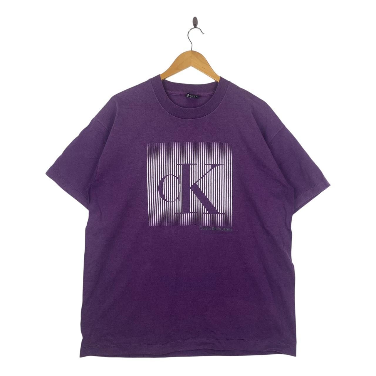 Vintage Vintage 90’ CALVIN KLEIN JEANS Collection CK Tee Size XL / US 12-14 / IT 48-50 - 1 Thumbnail