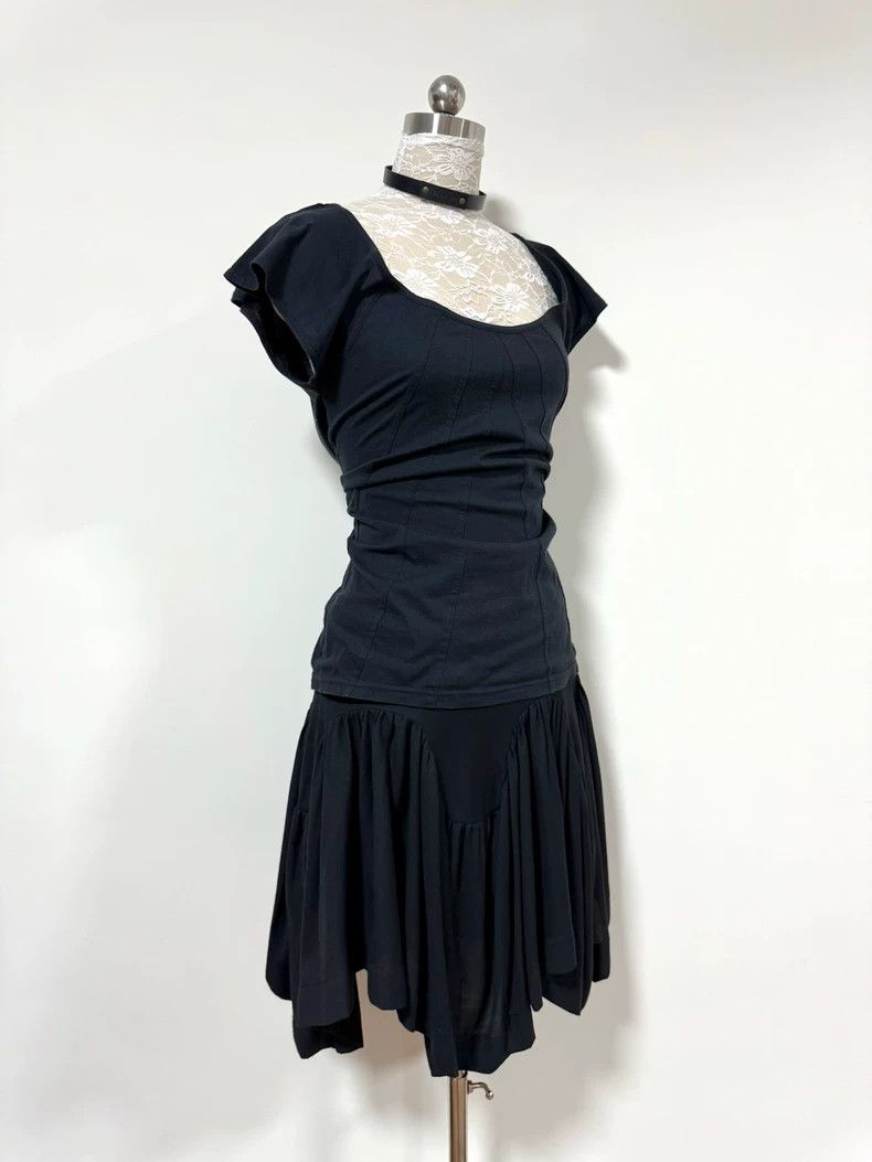 Vivienne Westwood Vivienne Westwood size3 Black wavy irregular pleated half s Size 28" / US 6 / IT 42 - 4 Thumbnail