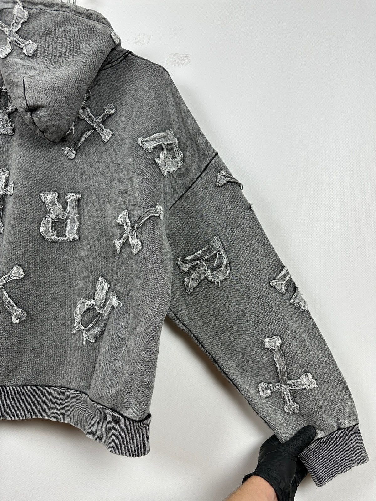 Racer Worldwide Racer Worldwide Washed Patch Cross Oversized Hoodie Size US M / EU 48-50 / 2 - 22 Thumbnail