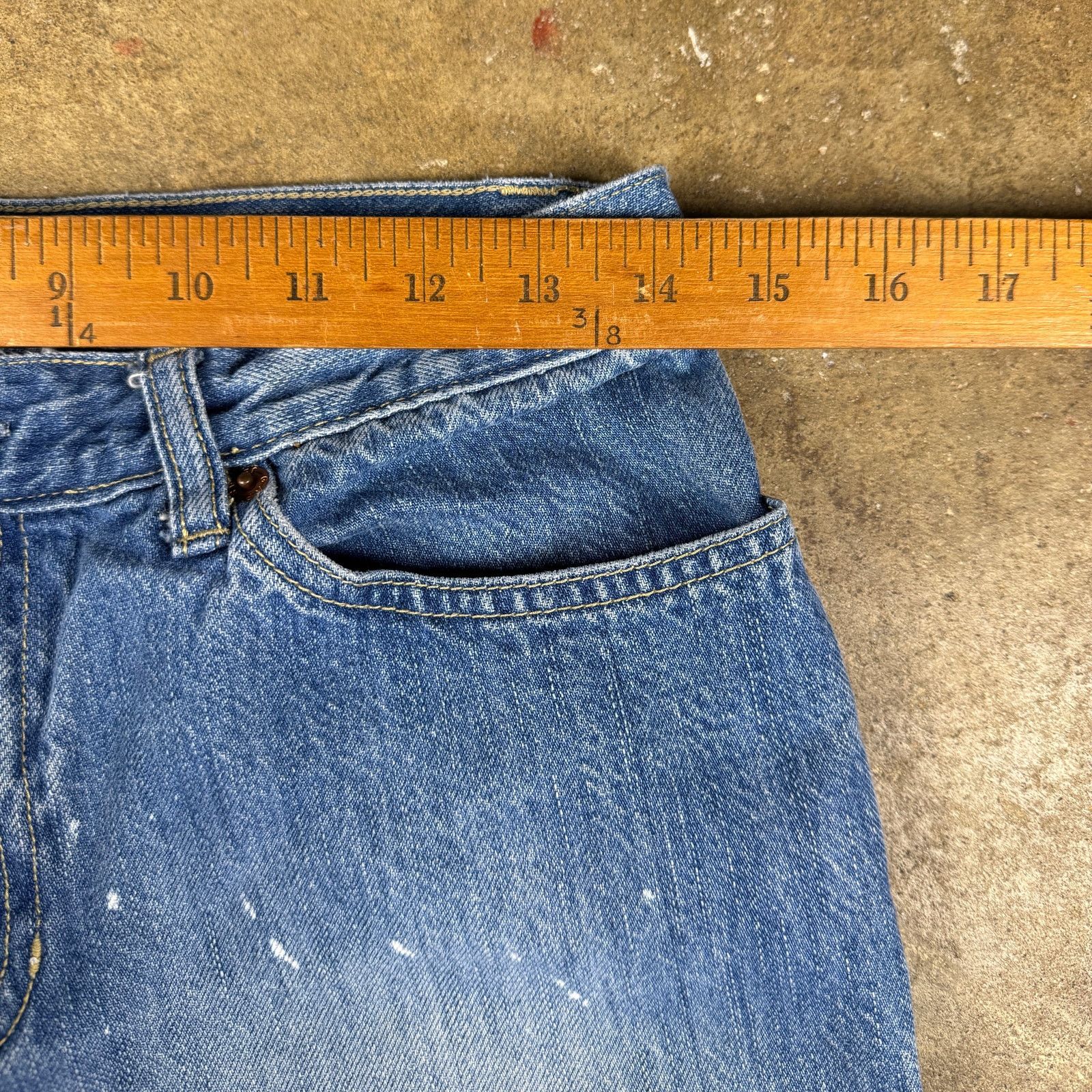 Gap GAP Low Rise Flare Vtg Jeans Women’s Size 6 Paint Y2K Denim Size 28" / US 6 / IT 42 - 9 Thumbnail