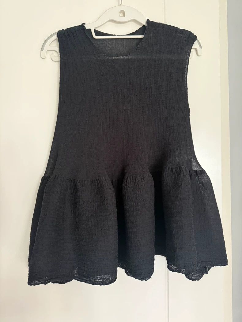 Issey Miyake issey miyake size:one size Black sleeveless vest Size XXS / US 00 / IT 34 - 4 Thumbnail
