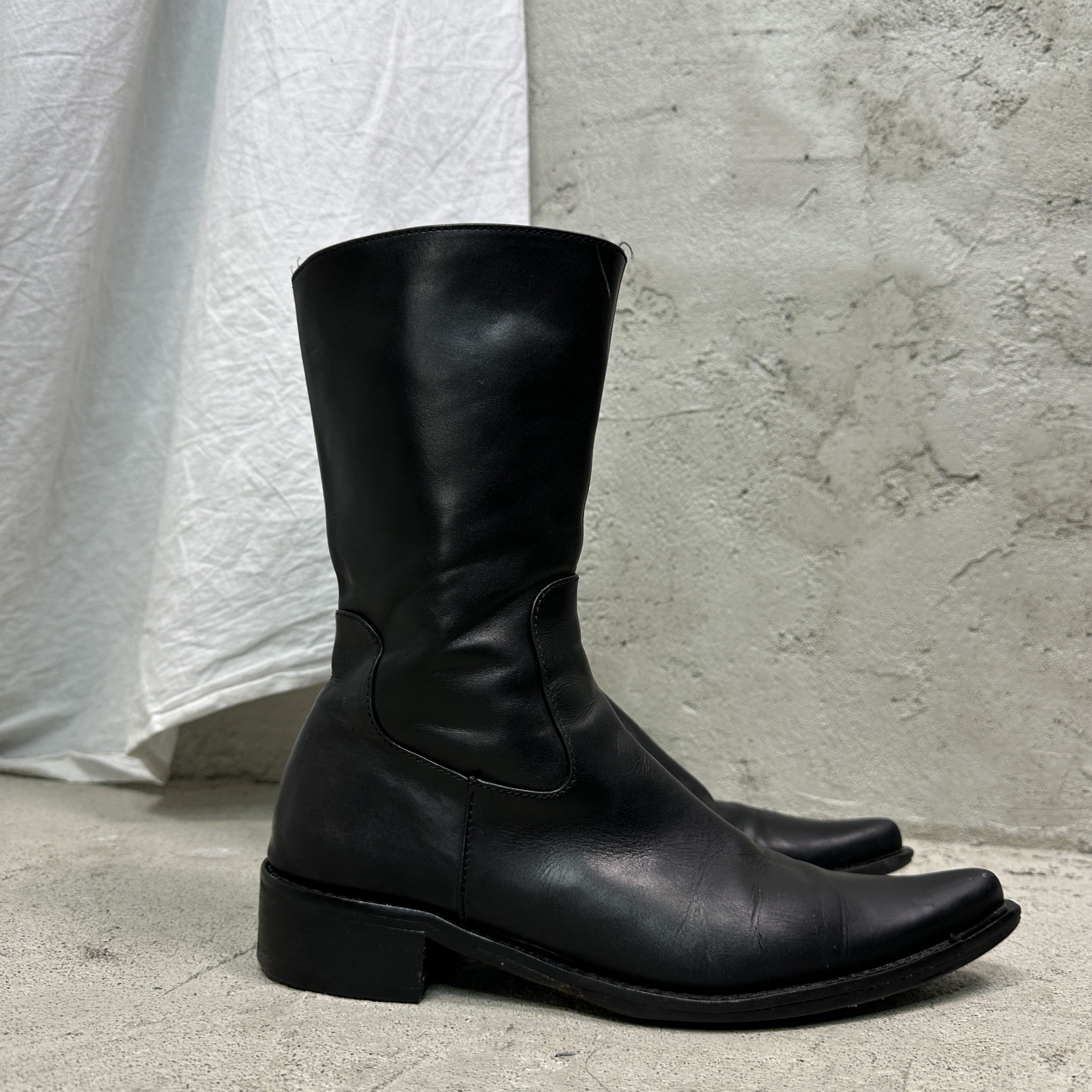 Pollini Vintage Grunge Leather Studio Pollini Boots Y2K Size US 8 / IT 38 - 4 Thumbnail
