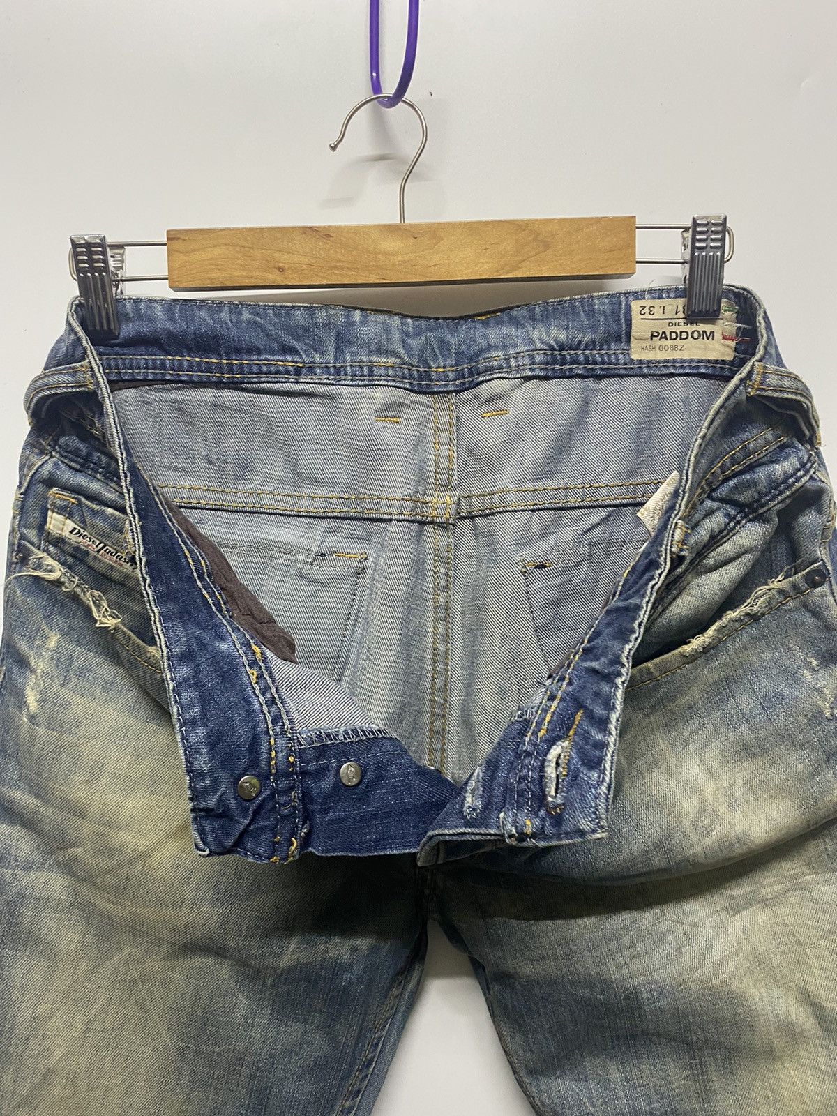 Diesel Vintage Diesel Industry Paddom Distressed Denim Jeans Size US 34 / EU 50 - 11 Thumbnail