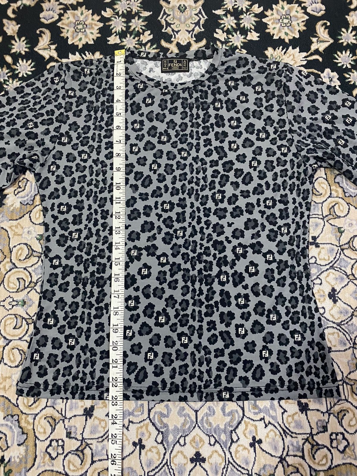 Fendi Vintage Fendi monogram leopard design long sleeves Size M / US 6-8 / IT 42-44 - 11 Thumbnail