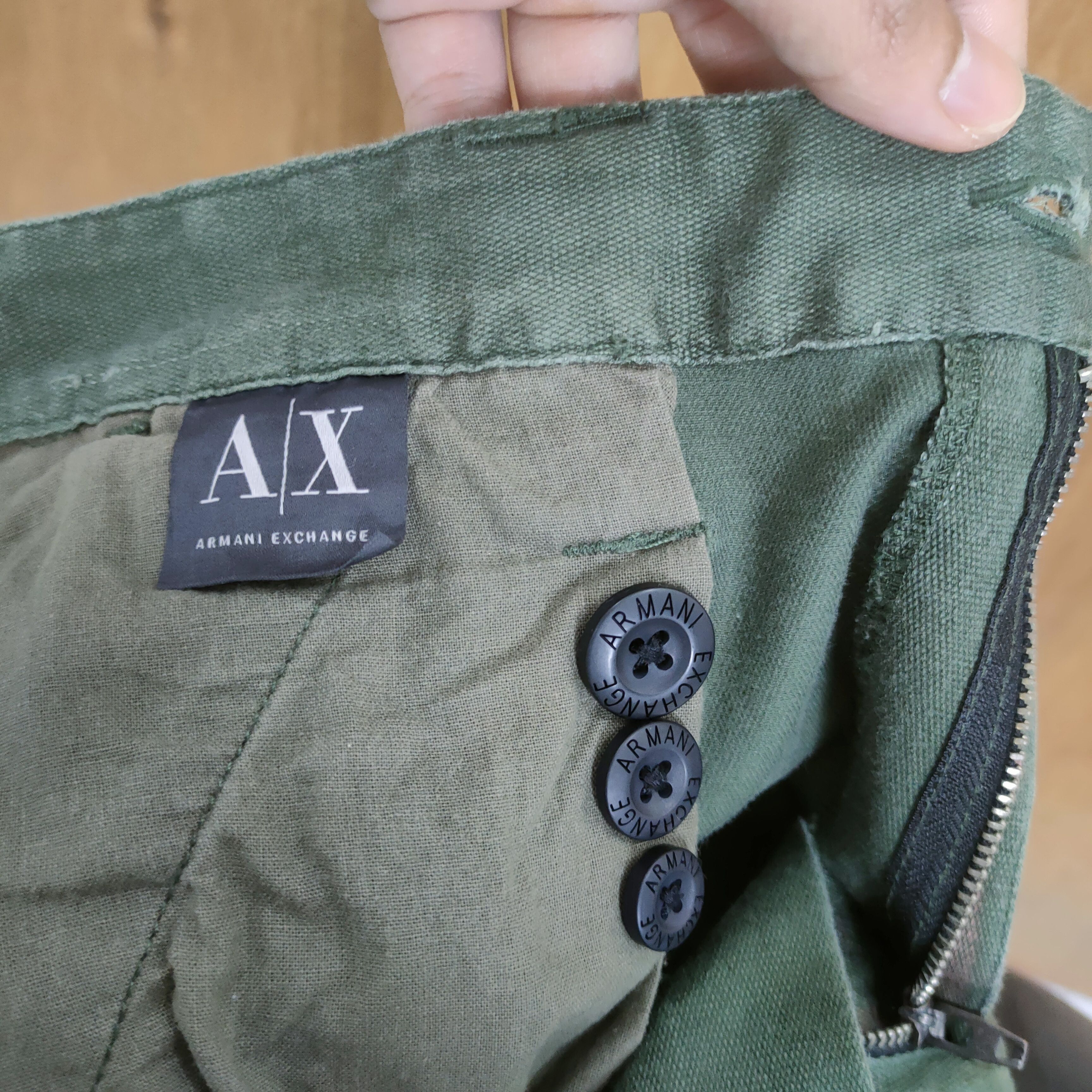 Armani Exchange VINTAGE ARMANI BONDAGE CARGO PANTS Size US 32 / EU 48 - 14 Thumbnail