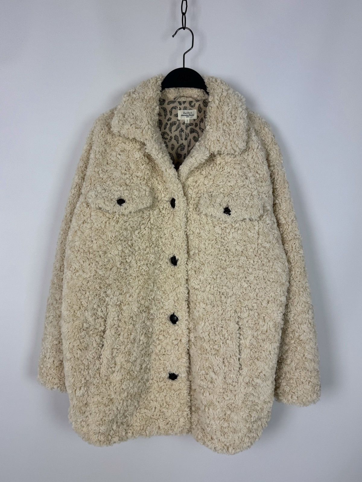 Hartford Hartford Teddy Sherpa Cream Women’s Jacket Size XS / US 0-2 / IT 36-38 - 1 Thumbnail