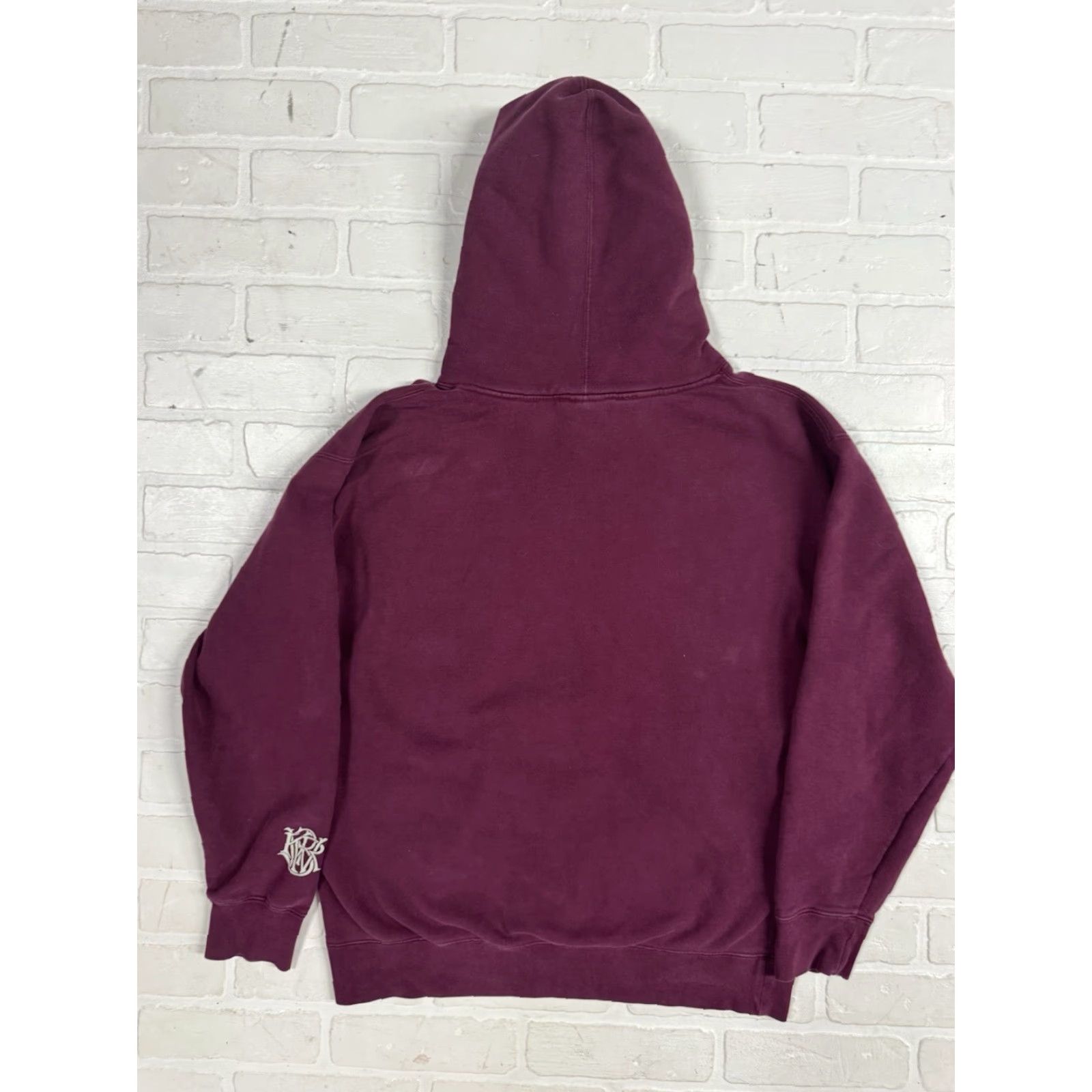 Vintage VINTAGE M & M Hoodie Pullover Men Lined Fleece Purple Skateboarding M Size US M / EU 48-50 / 2 - 2 Thumbnail