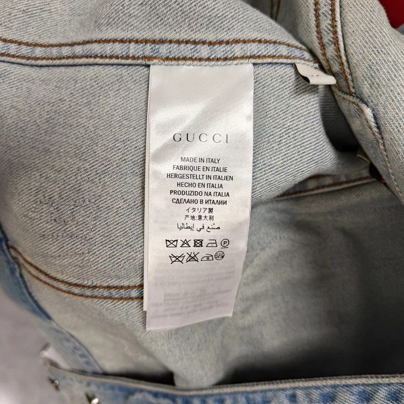 Gucci Gucci Tiger Head Denim Jacket Size S / US 4 / IT 40 - 5 Thumbnail