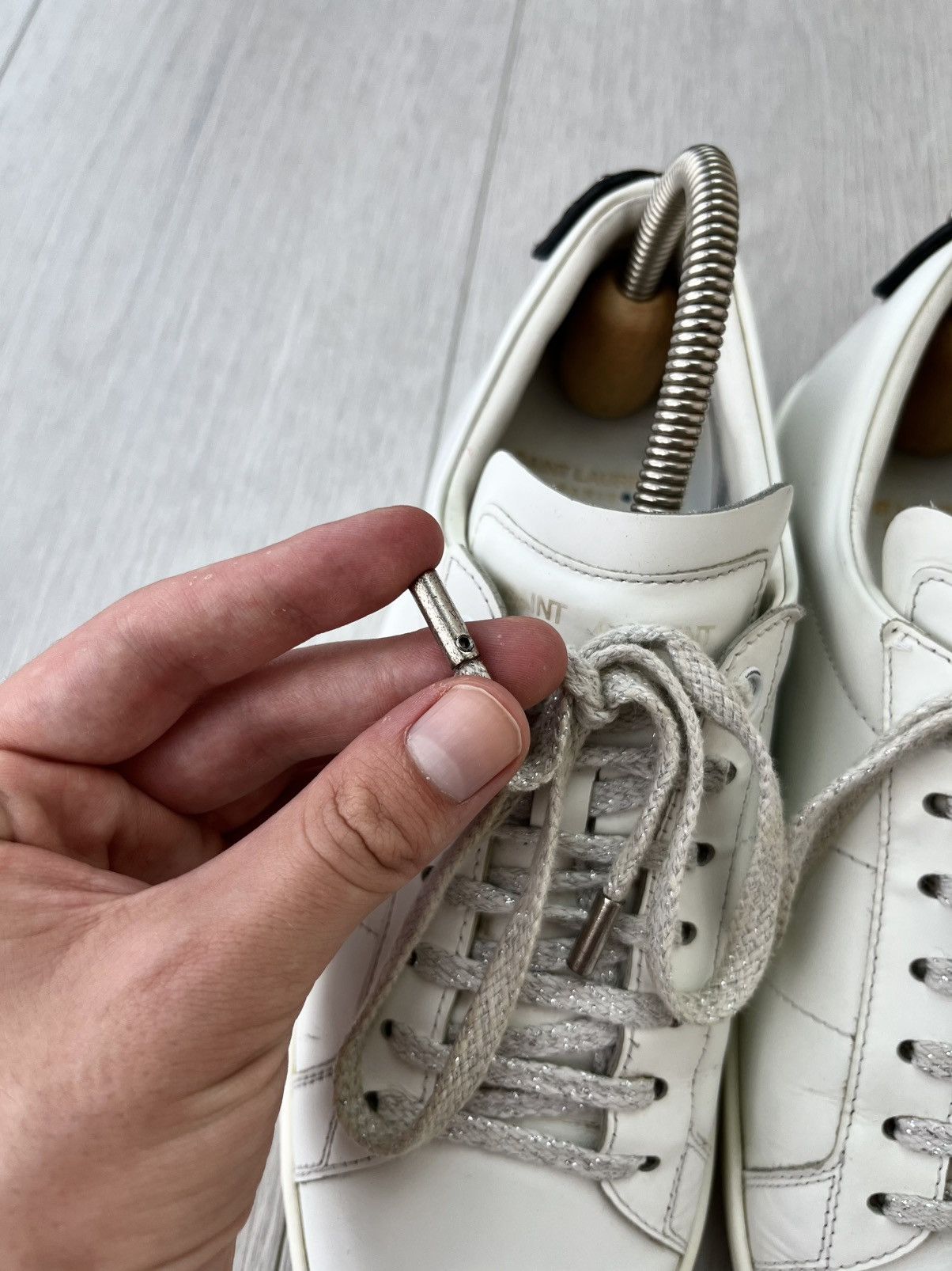 Saint Laurent Paris Saint Laurent SL/01 Signature Court Classic Lips Sneakers Size US 8 / IT 38 - 14 Thumbnail