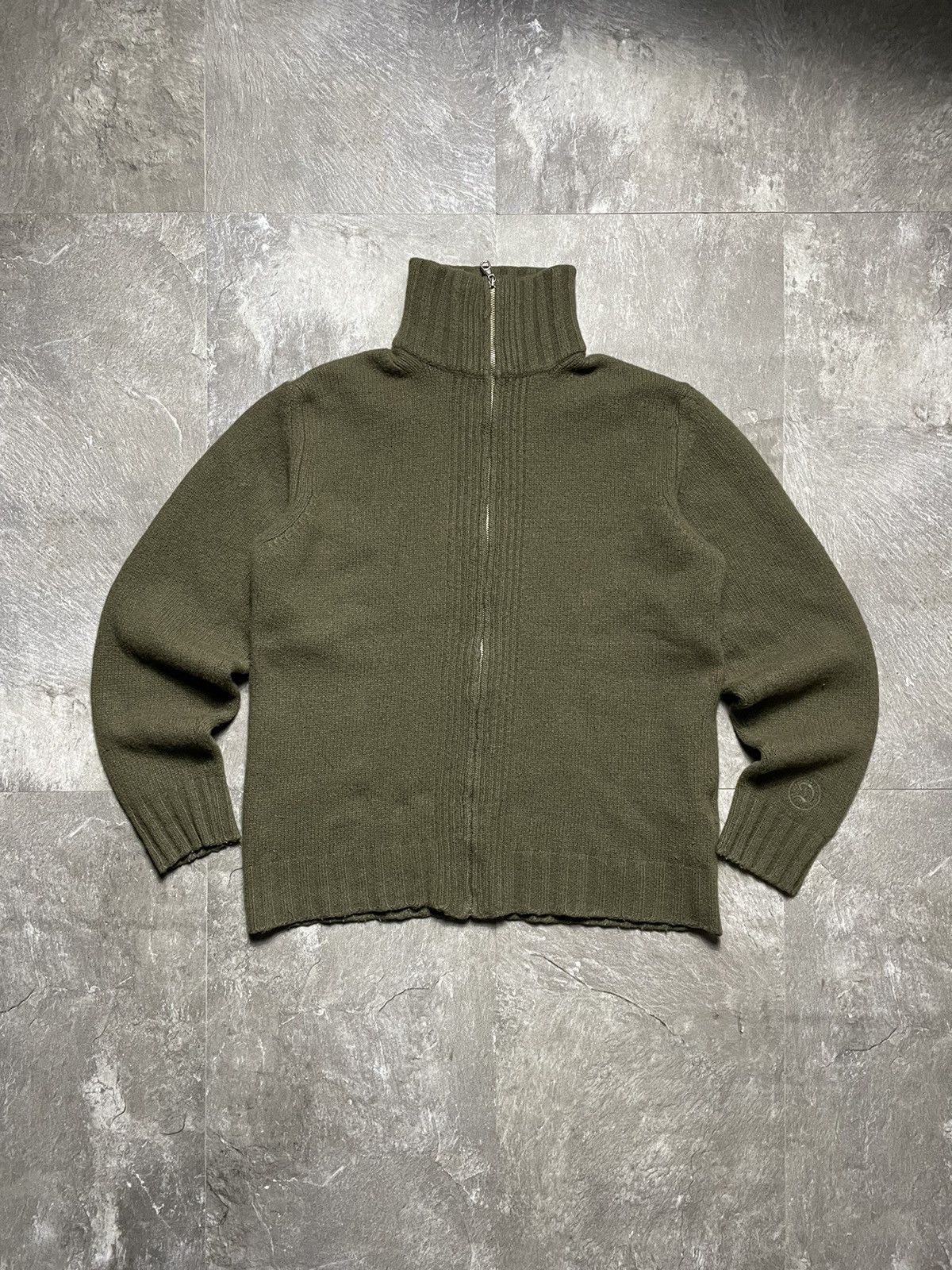 Diesel Vintage Diesel Embroidered Logo Full Zip Wool Knit Sweater Size US S / EU 44-46 / 1 - 2 Thumbnail