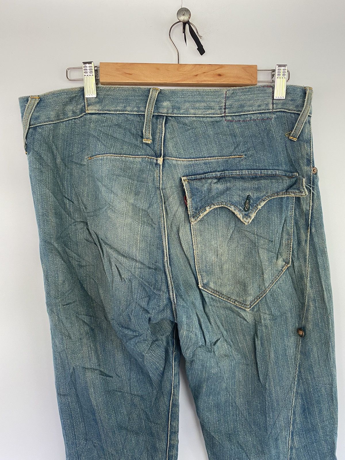 Levi's Levi’s RED Distressed Denim Jeans Pants Made in Italy Size US 34 / EU 50 - 6 Thumbnail