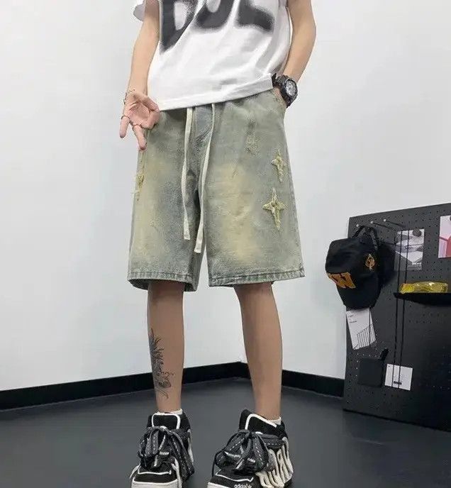 Japanese Brand Distressed Shorts y2k Size US 32 / EU 48 - 4 Thumbnail