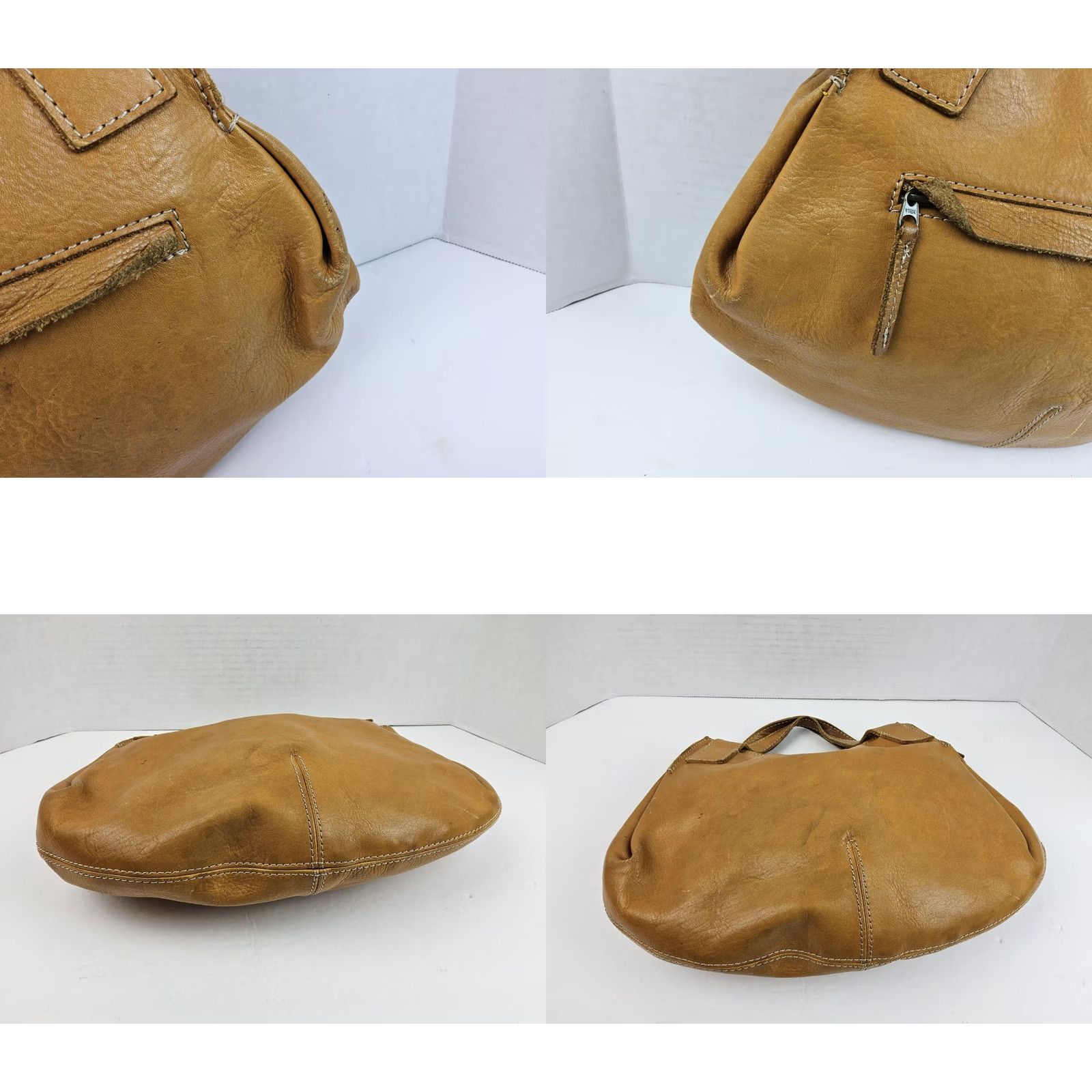 Vintage Nonny Gurvy Leather Satchel Handbag Purse Brown Women Size ONE SIZE - 8 Thumbnail