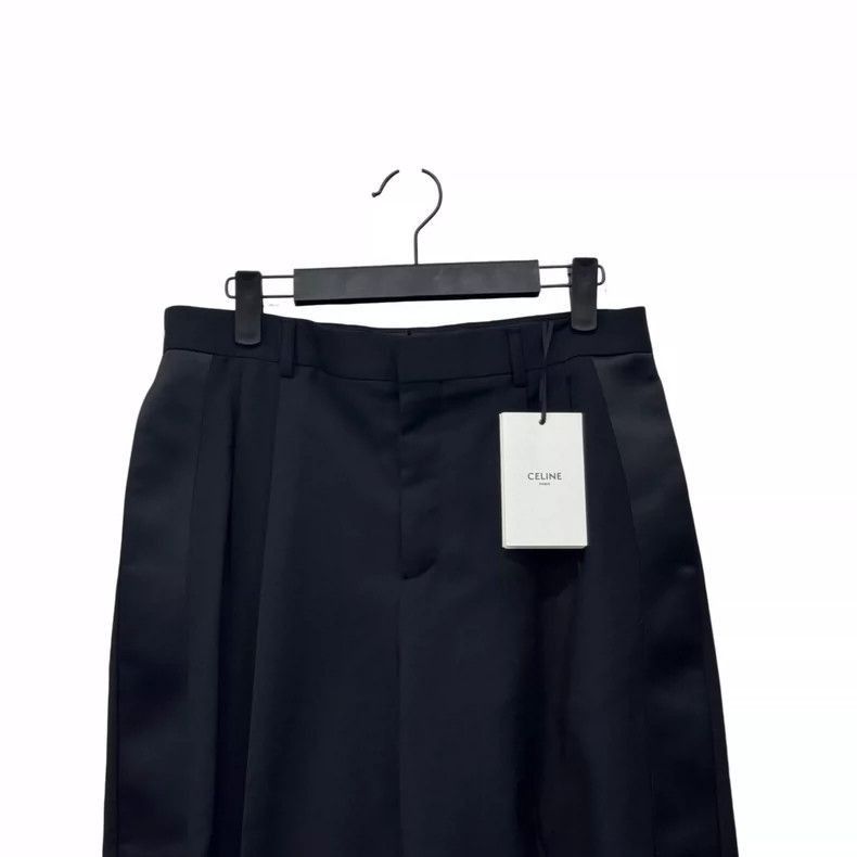 Celine Celine Black Silk Side Stripe Long Pants Size US 36 / EU 52 - 2 Thumbnail