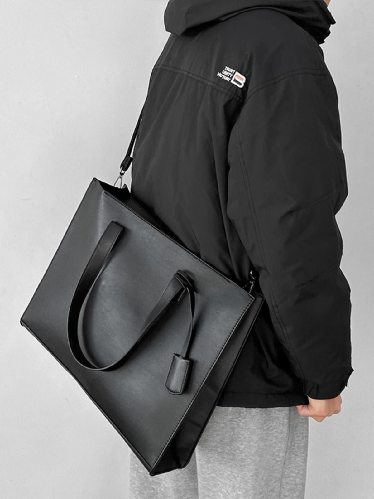 Other Stylish Black Tote Bag - Versatile and Modern Design Size ONE SIZE - 5 Thumbnail