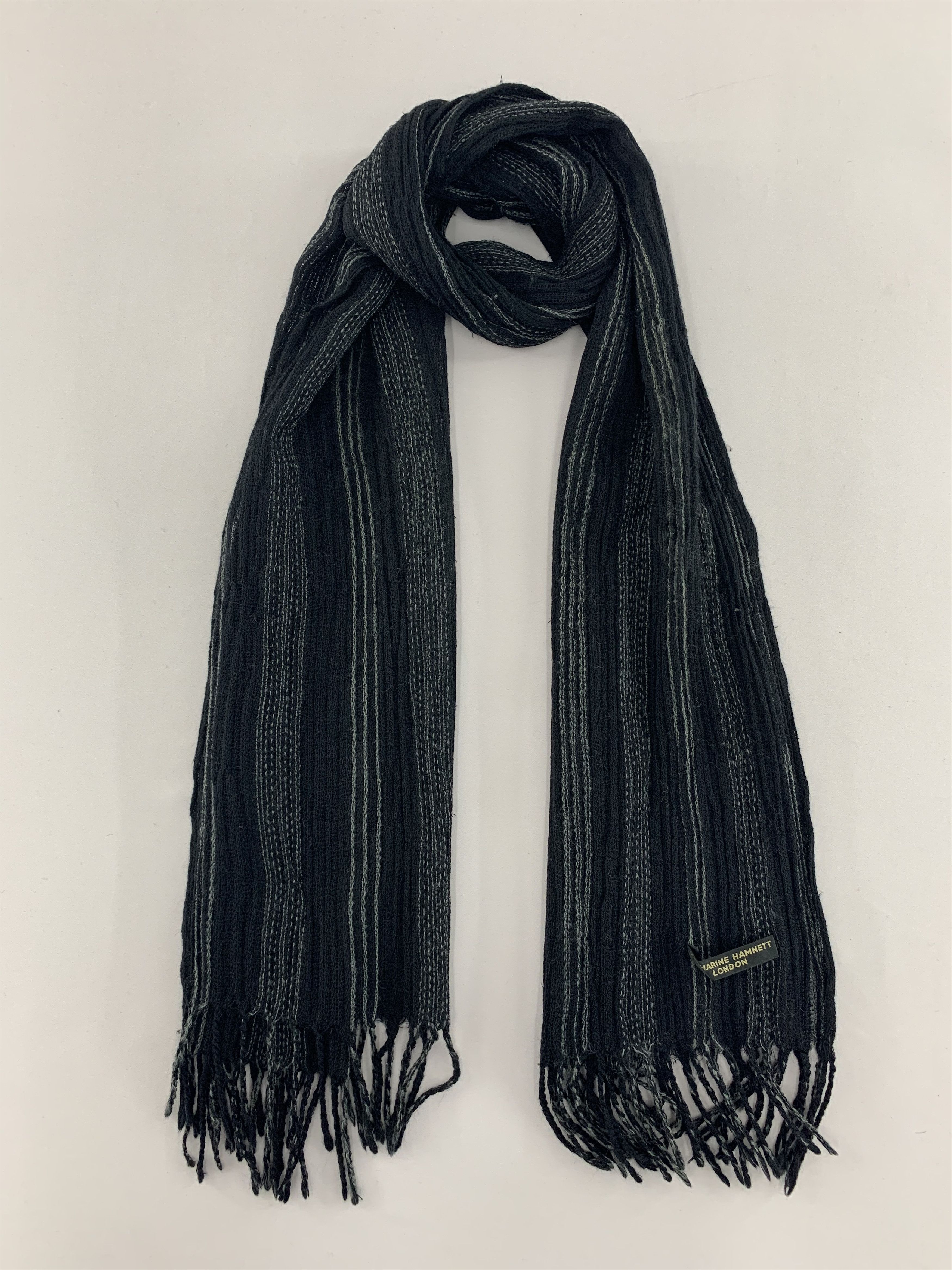 Katharine Hamnett London Katharine Hamnett Scarf Wool Muffler Neck Wrap BL4360 Size ONE SIZE - 1 Thumbnail