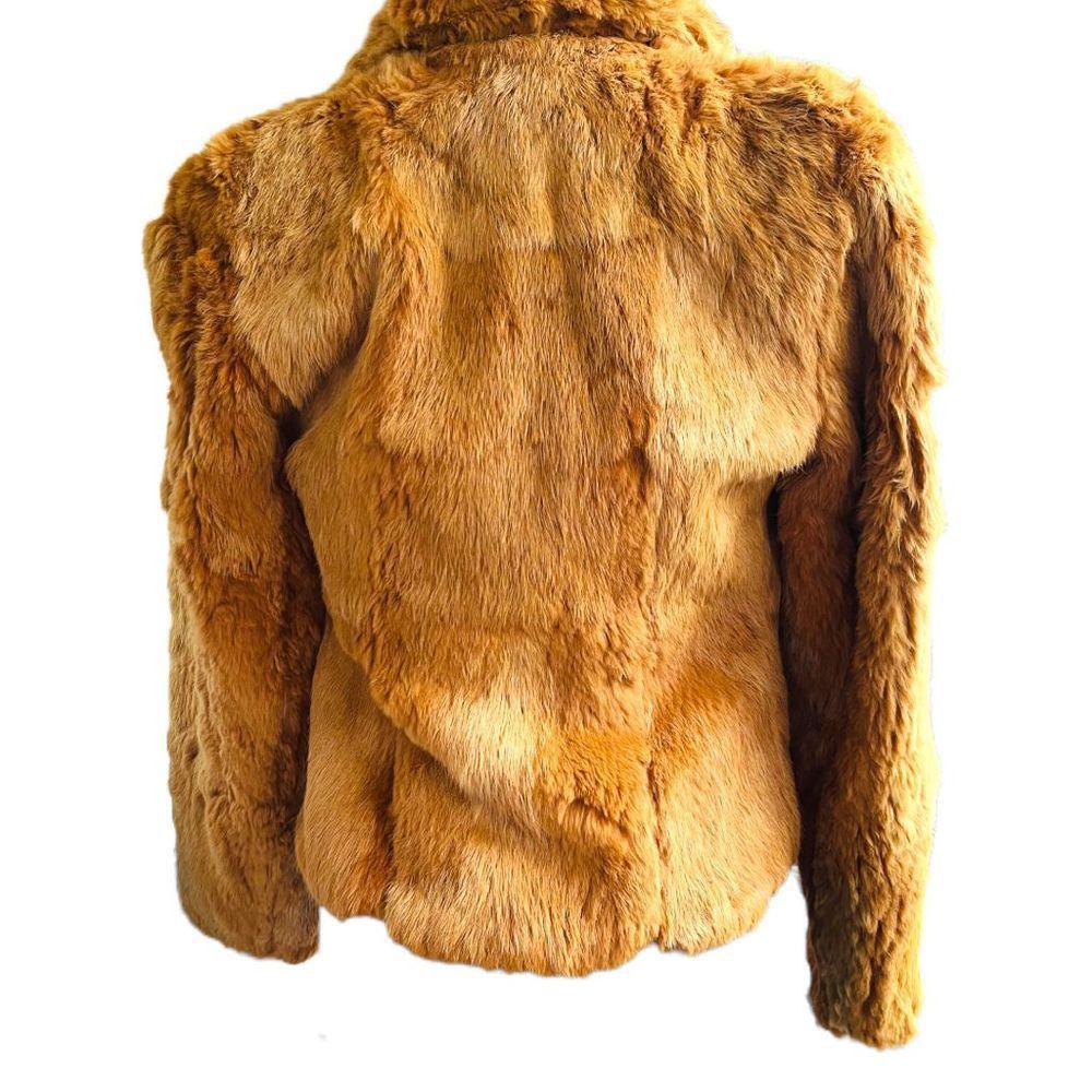 Vintage FUR COAT Y2K Vintage SPLIT END LTD. British Tan Genuine Rabb Size S / US 4 / IT 40 - 7 Thumbnail