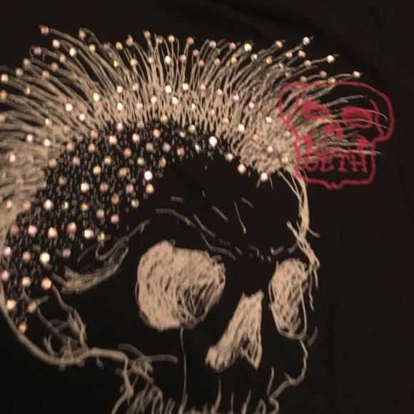 Ed Hardy Vintage Black Ed Hardy skull stone tee Shirt Top Size S / US 4 / IT 40 - 6 Thumbnail