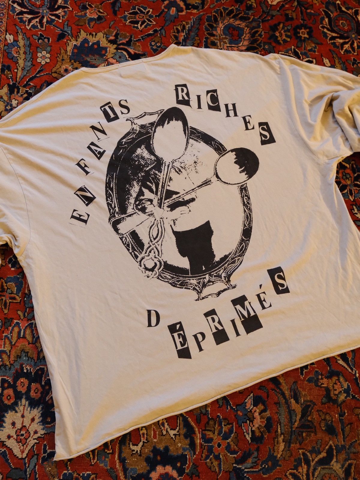 Enfants Riches Deprimes Silver Spoon Printed Cotton-Jersey T-shirt Size US L / EU 52-54 / 3 - 6 Thumbnail
