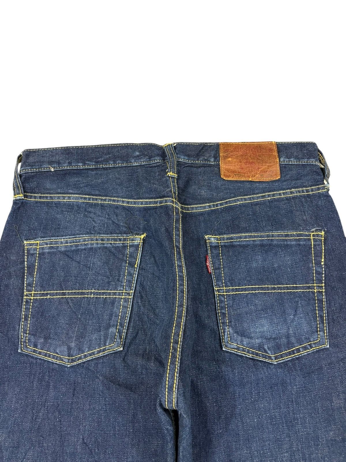 Japanese Brand Vintage Bigstone Baggy Raw Denim Selvedge Jeans Size US 33 - 8 Thumbnail