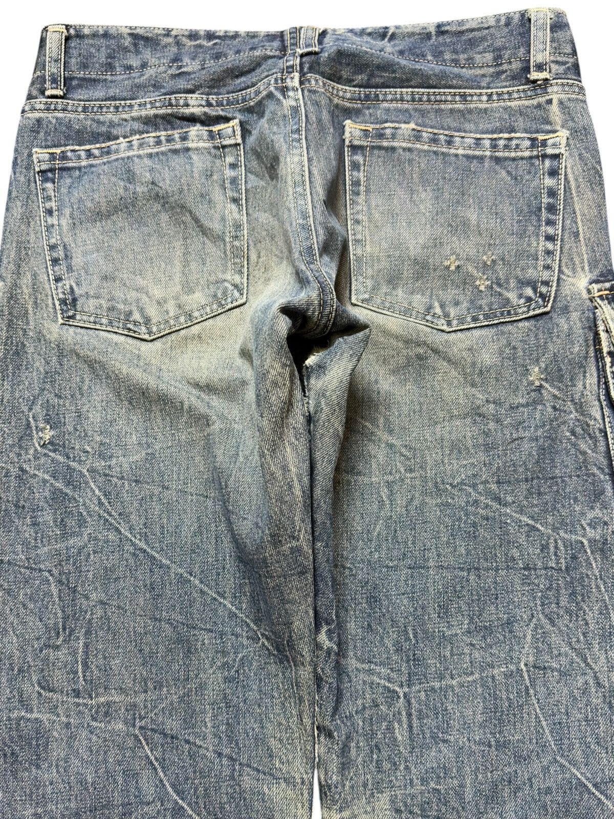 Japan Blue Vintage Blue Mudwash Cargo Tactical Thunderwash Denim Size US 30 / EU 46 - 5 Thumbnail