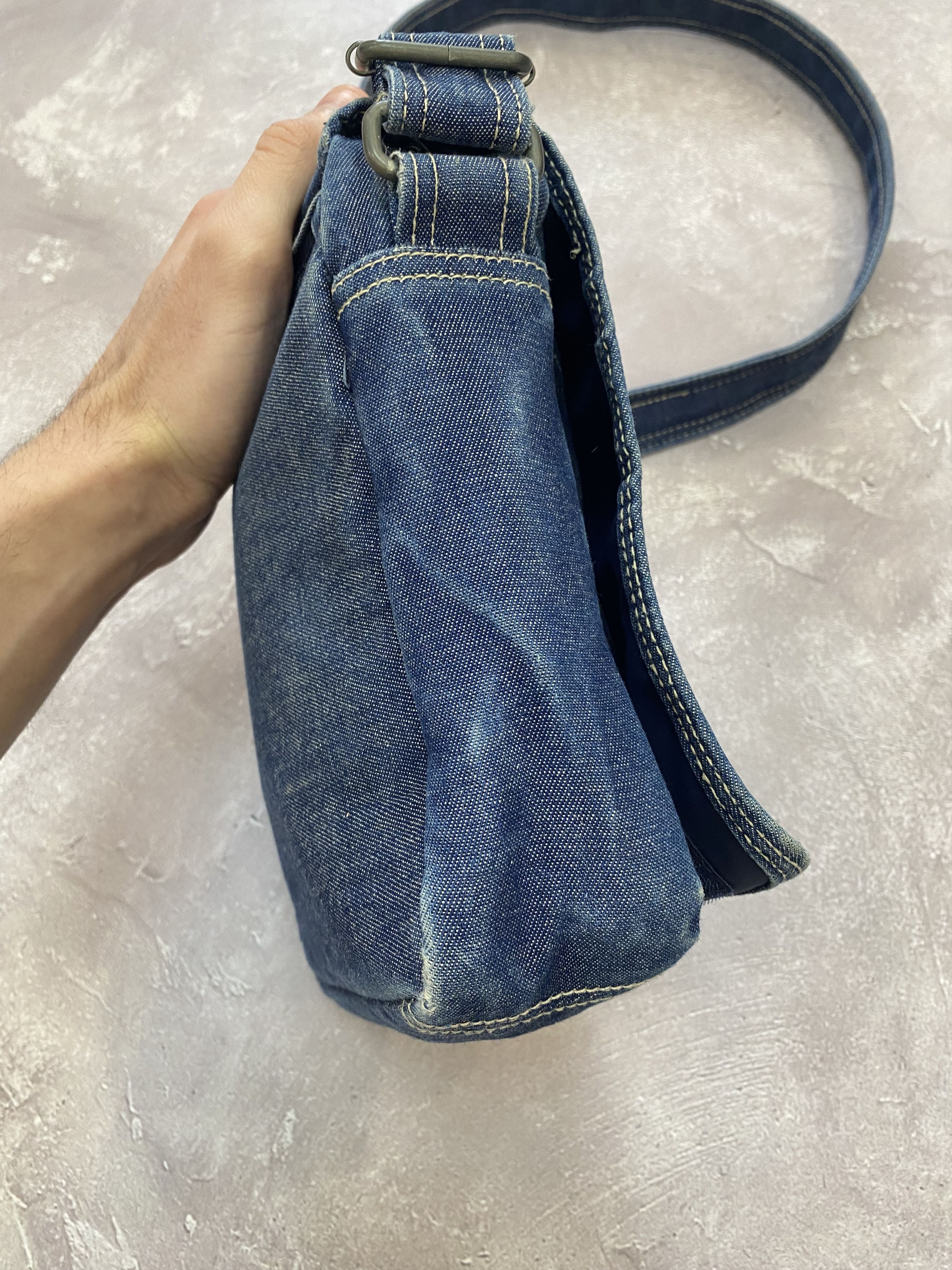 Kangol × Vintage Vintage Kangol Denim Shoulder Bag Size ONE SIZE - 5 Thumbnail