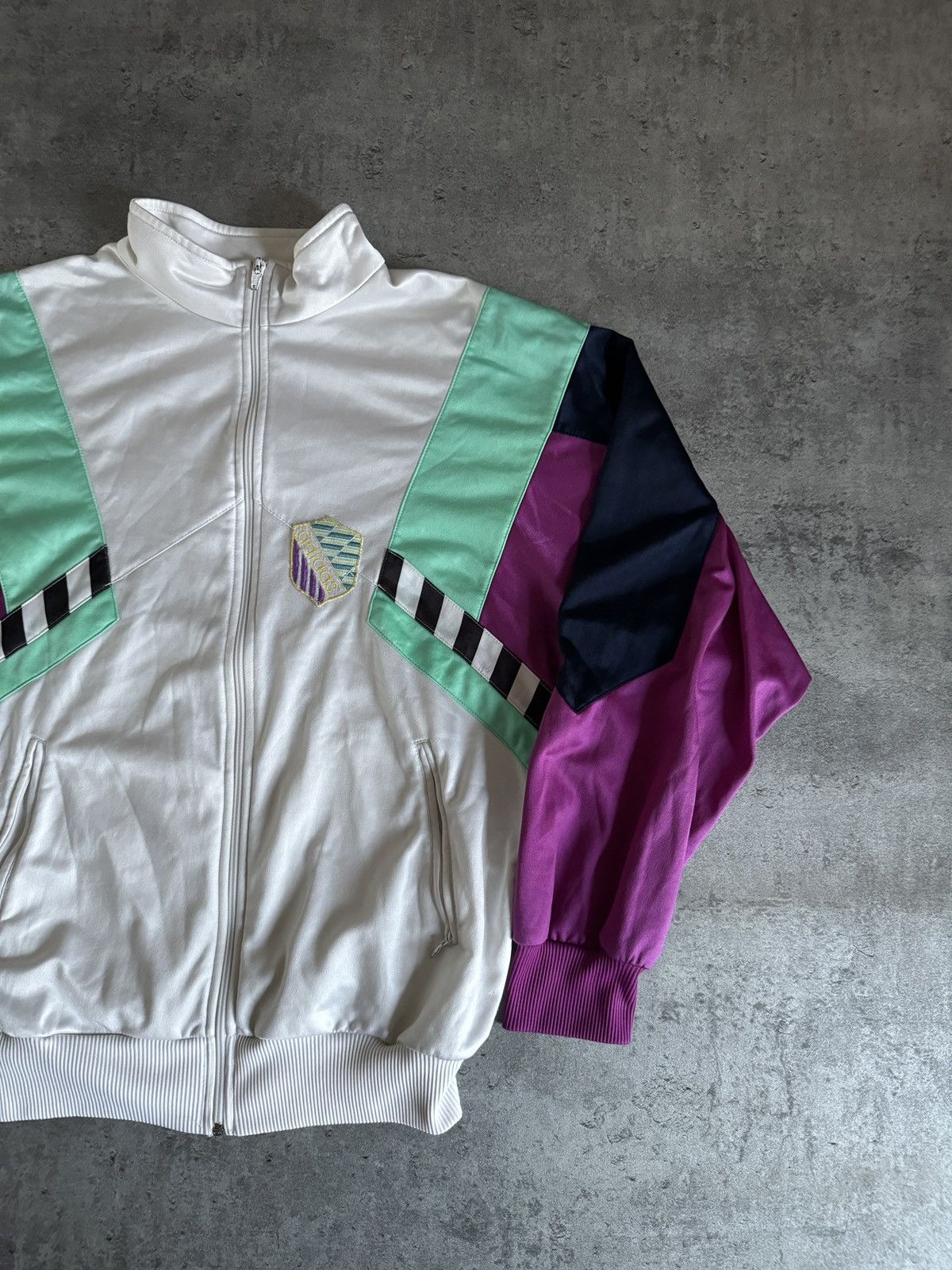 Adidas × Vintage Adidas 90s Vintage zip Tracksuit Rap Skate Boxy fit Y2K Size US M / EU 48-50 / 2 - 2 Thumbnail