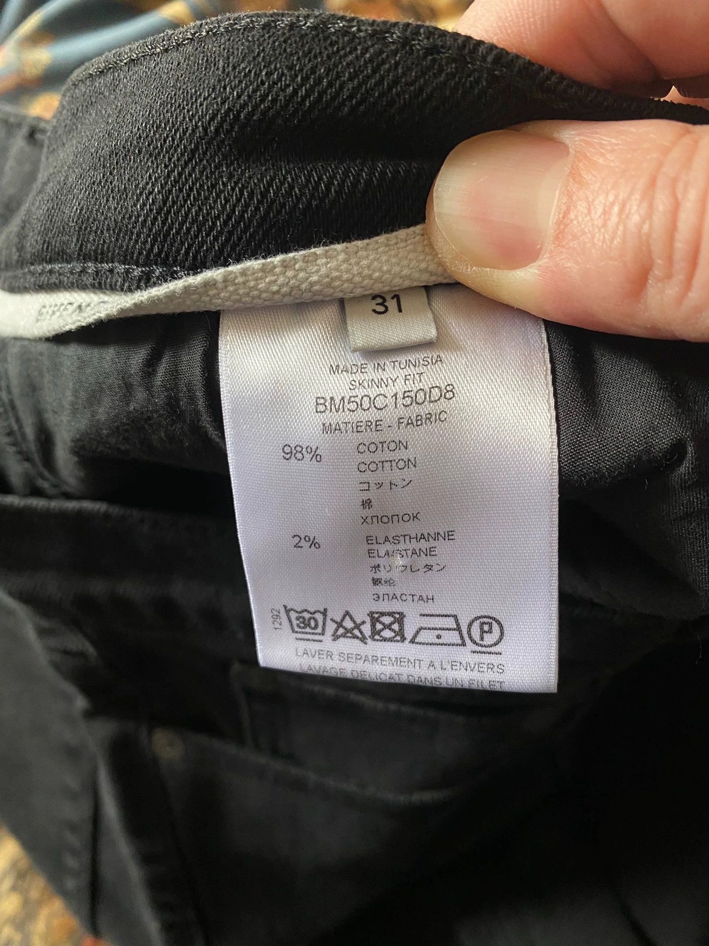 Givenchy Givenchy Black Distressed Cut Jeans 31 Size US 31 - 4 Thumbnail