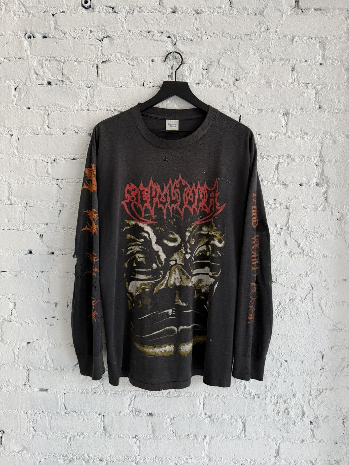 Vintage 1992 SEPULTURA ‘THIRD WORLD POSSE TOUR’ L/S TEE Size US XL / EU 56 / 4 - 1 Thumbnail