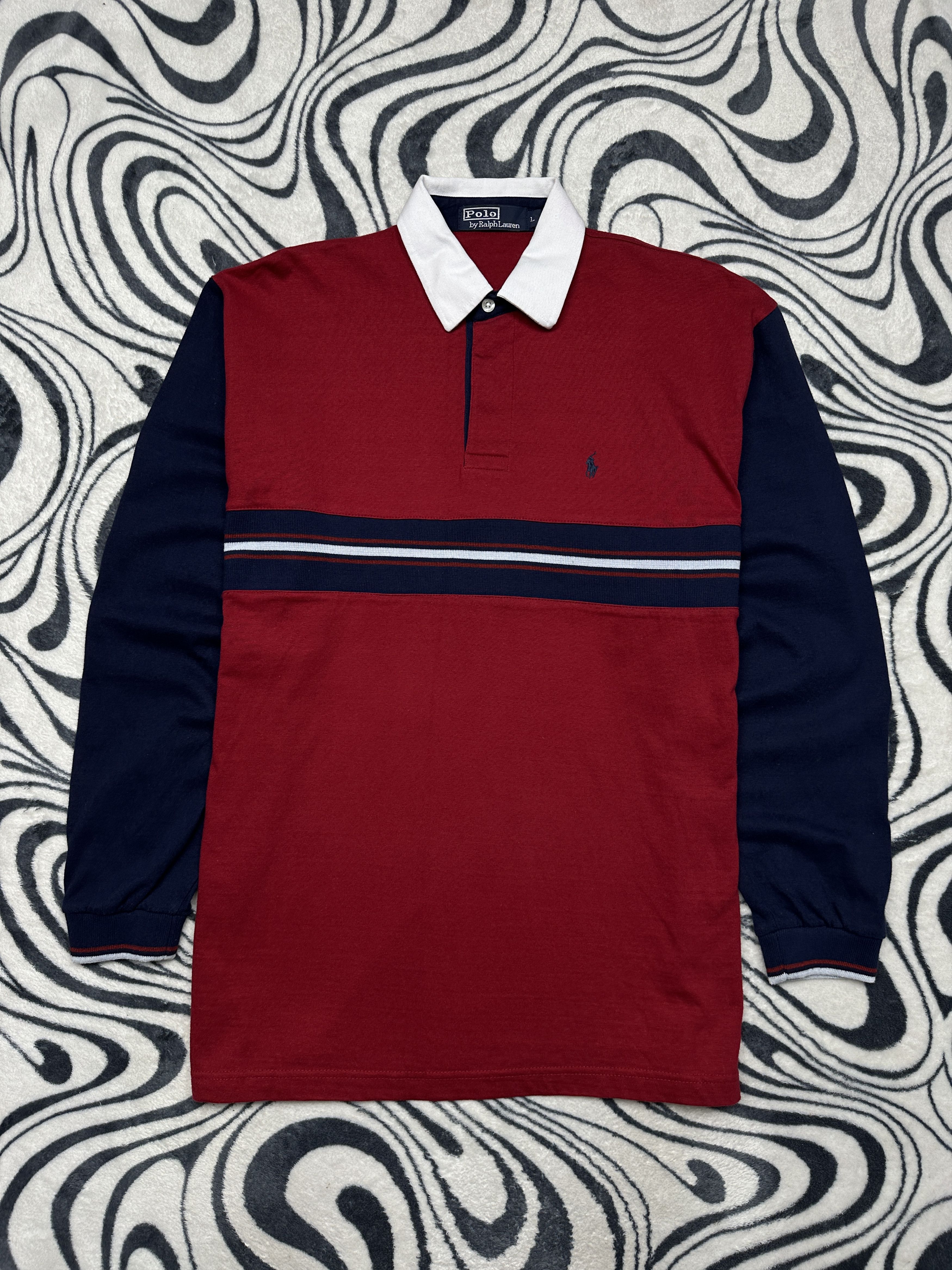 Polo Ralph Lauren Polo Ralph Lauren Vintage Mens Rugby Polo Shirt Size US XL / EU 56 / 4 - 1 Thumbnail
