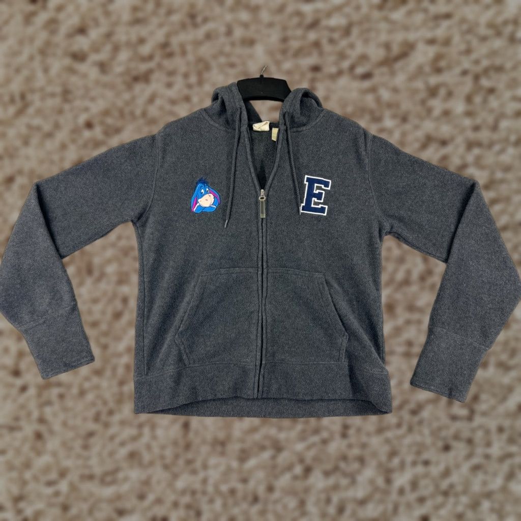 Disney Disney Girls XL Gray Eeyore Polyester Fleece Full Zip Hoodie Size XL / US 12-14 / IT 48-50 - 1 Thumbnail