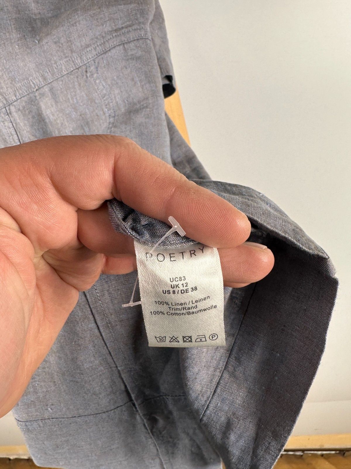 Other Poetry Gray Linen Blend Tunic Dress Size US8 UK12 EU38 Size M / US 6-8 / IT 42-44 - 8 Thumbnail