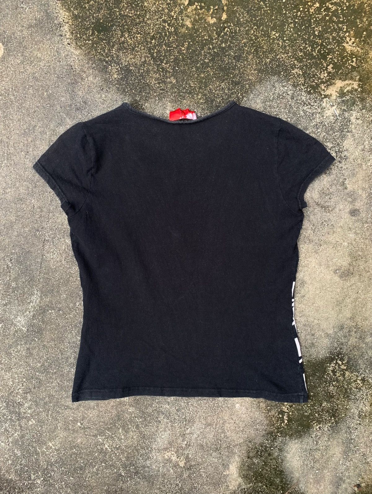 Christian Lacroix Vintage Chrtistian Lacroix 15 Cropped Black Logo Top Tee Size L / US 10 / IT 46 - 7 Thumbnail