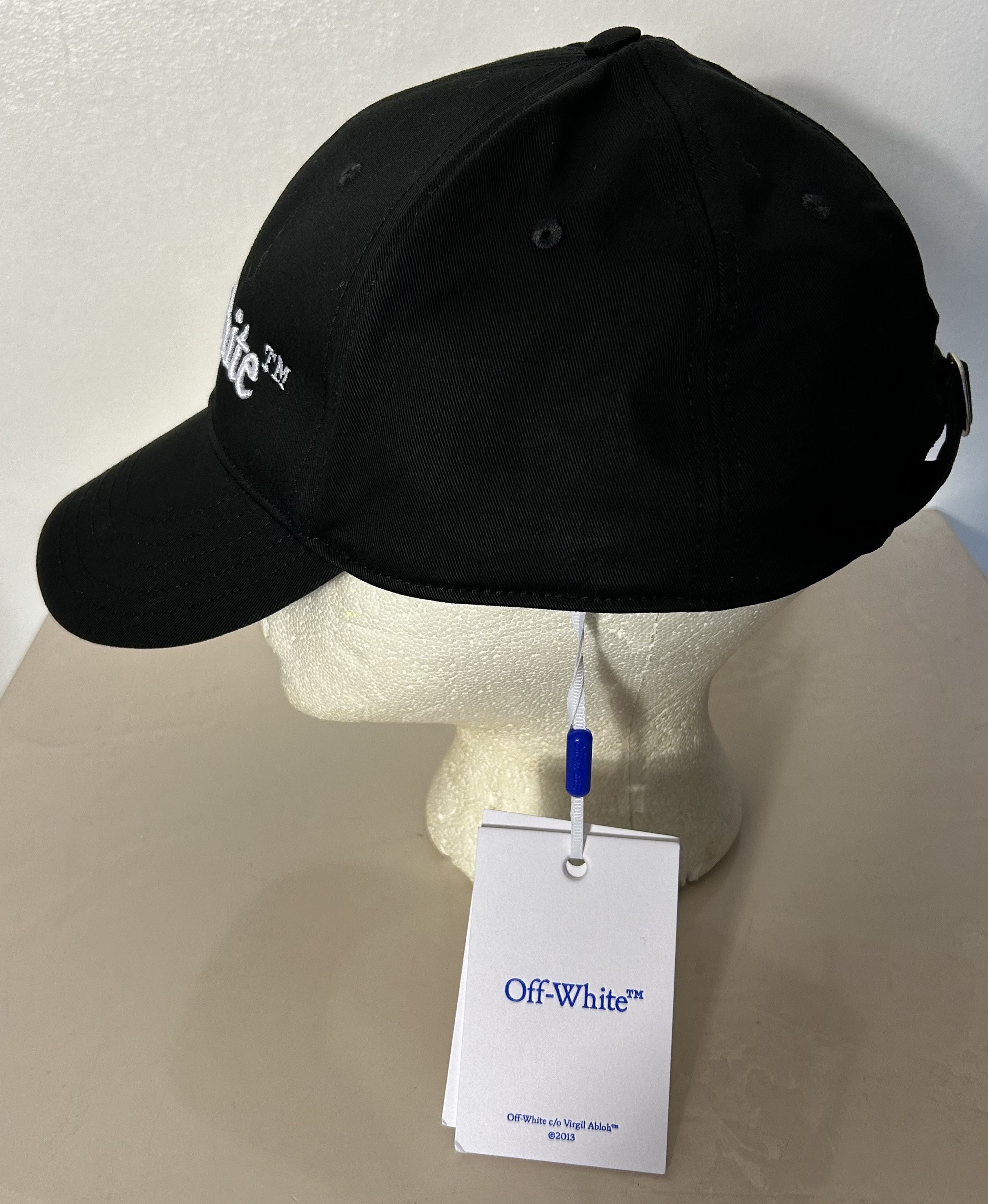 Off-White Bookish Dril Cotton Black Baseball Cap Size ONE SIZE - 2 Thumbnail