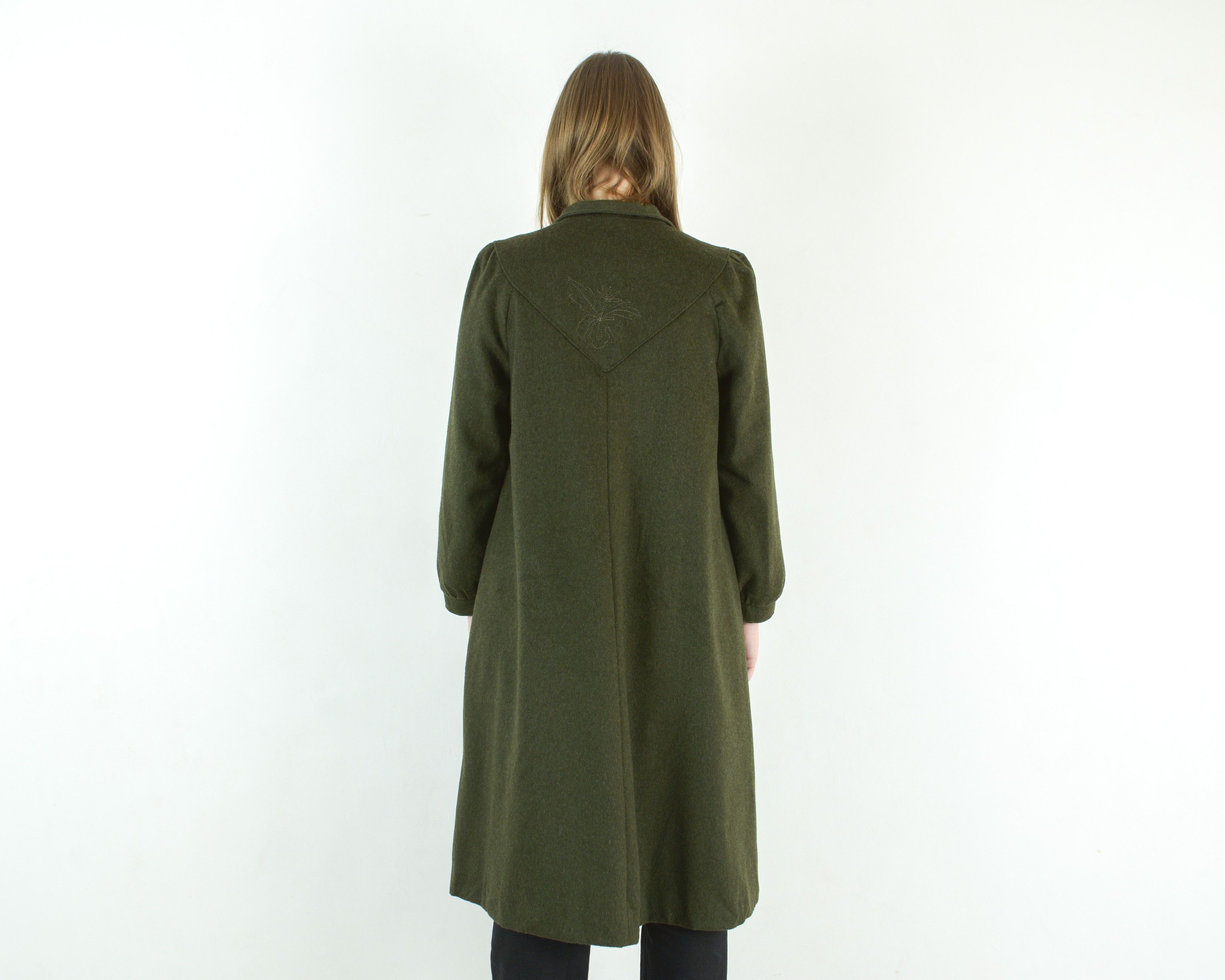 Vintage 70s Sport Loden Wool Coat M Jacket Overcoat Mac Trachten Size M / US 6-8 / IT 42-44 - 4 Thumbnail