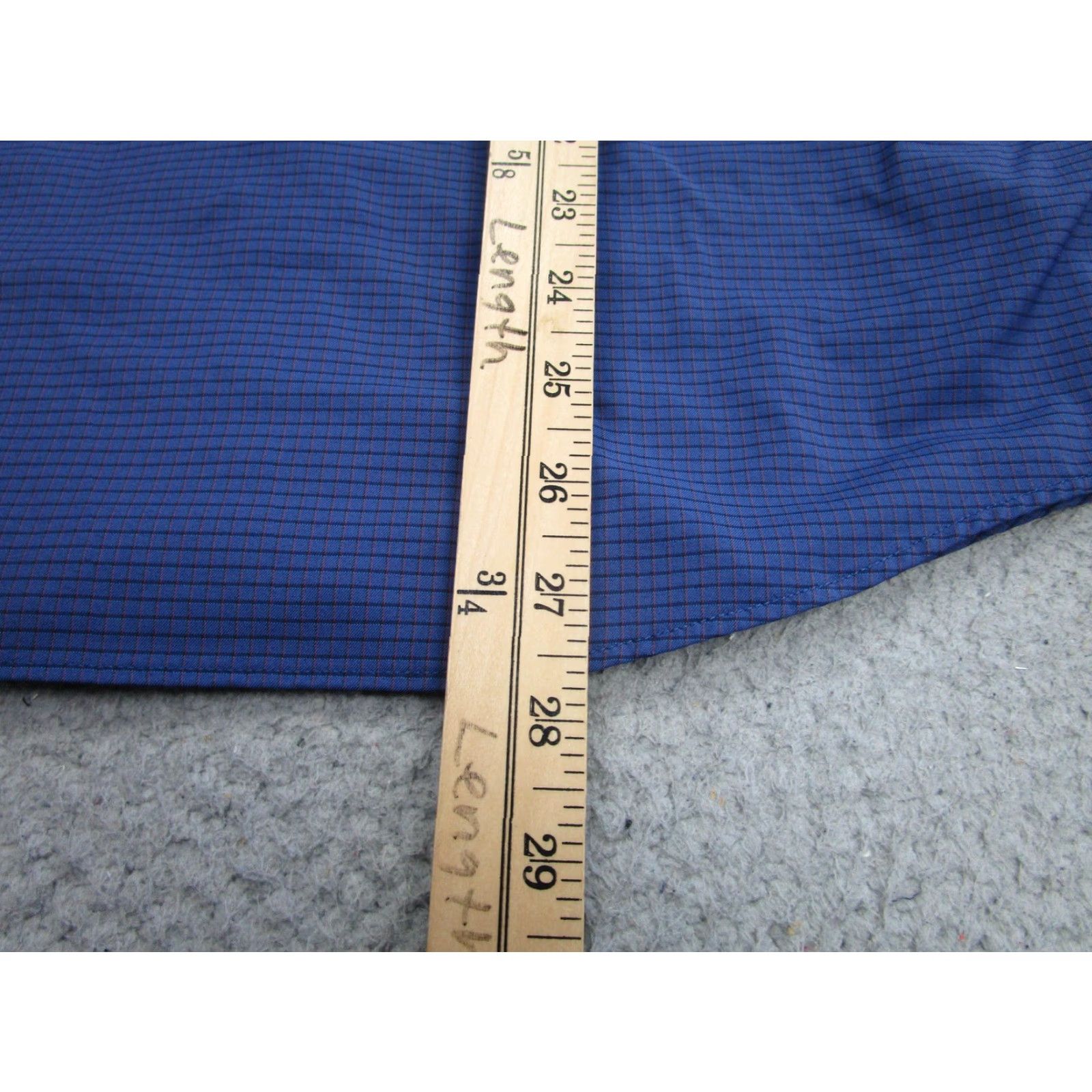 UNTUCKit UNTUCKit Shirt Mens M Blue Check Slim Fit Long Sleeve Button-Up Stretch Size US M / EU 48-50 / 2 - 6 Thumbnail