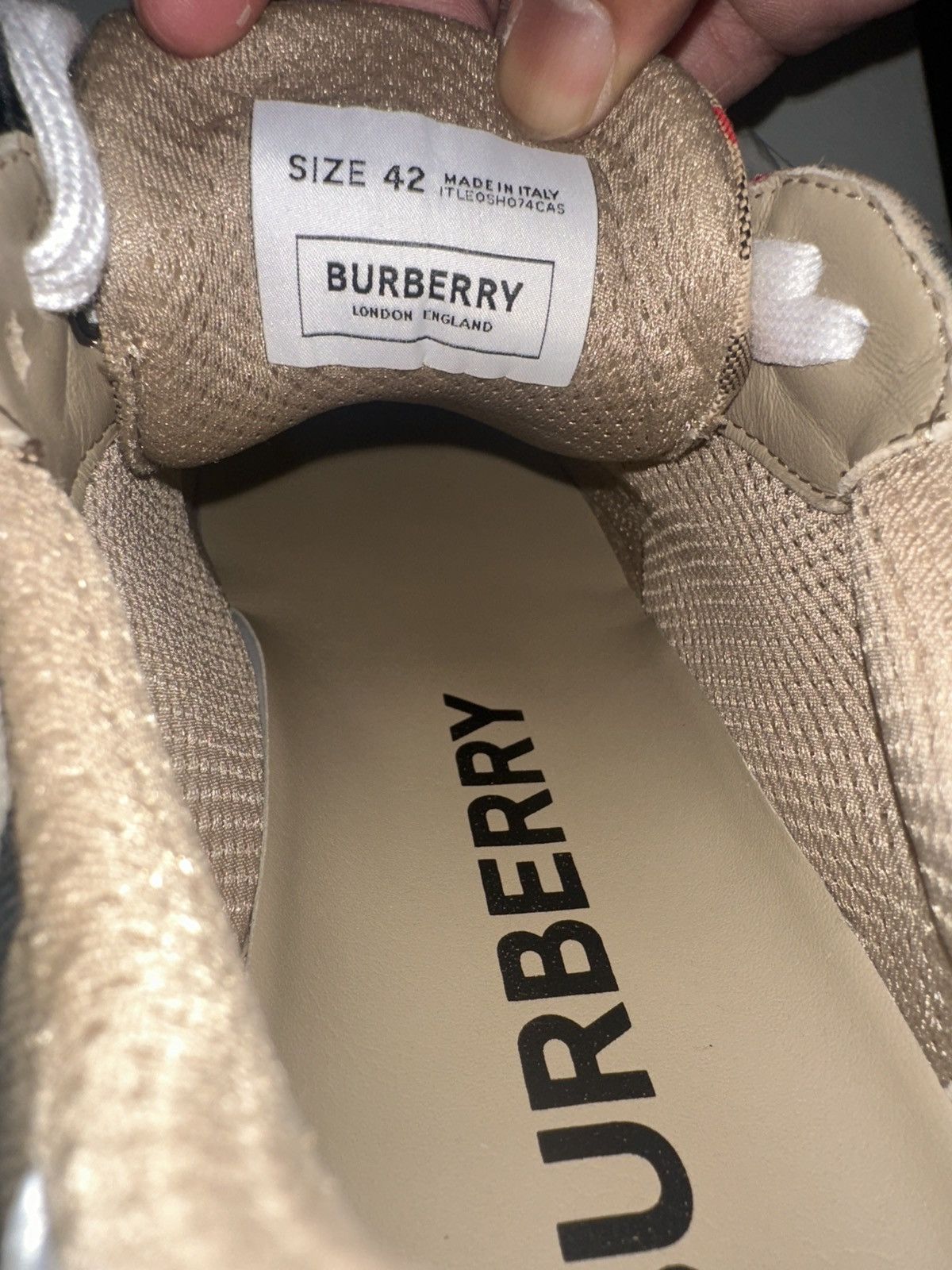 Burberry Burberry checked Lace-Up sneakers Size US 9 / EU 42 - 7 Thumbnail