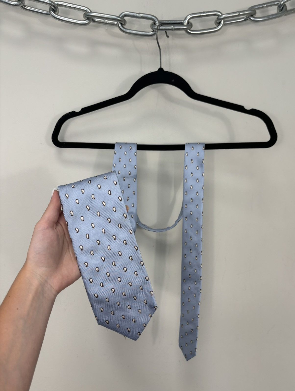 Pal Zileri Pal Zileri Minimal Paisley Teardrop Shape Pattern Silk Tie Size ONE SIZE - 1 Thumbnail