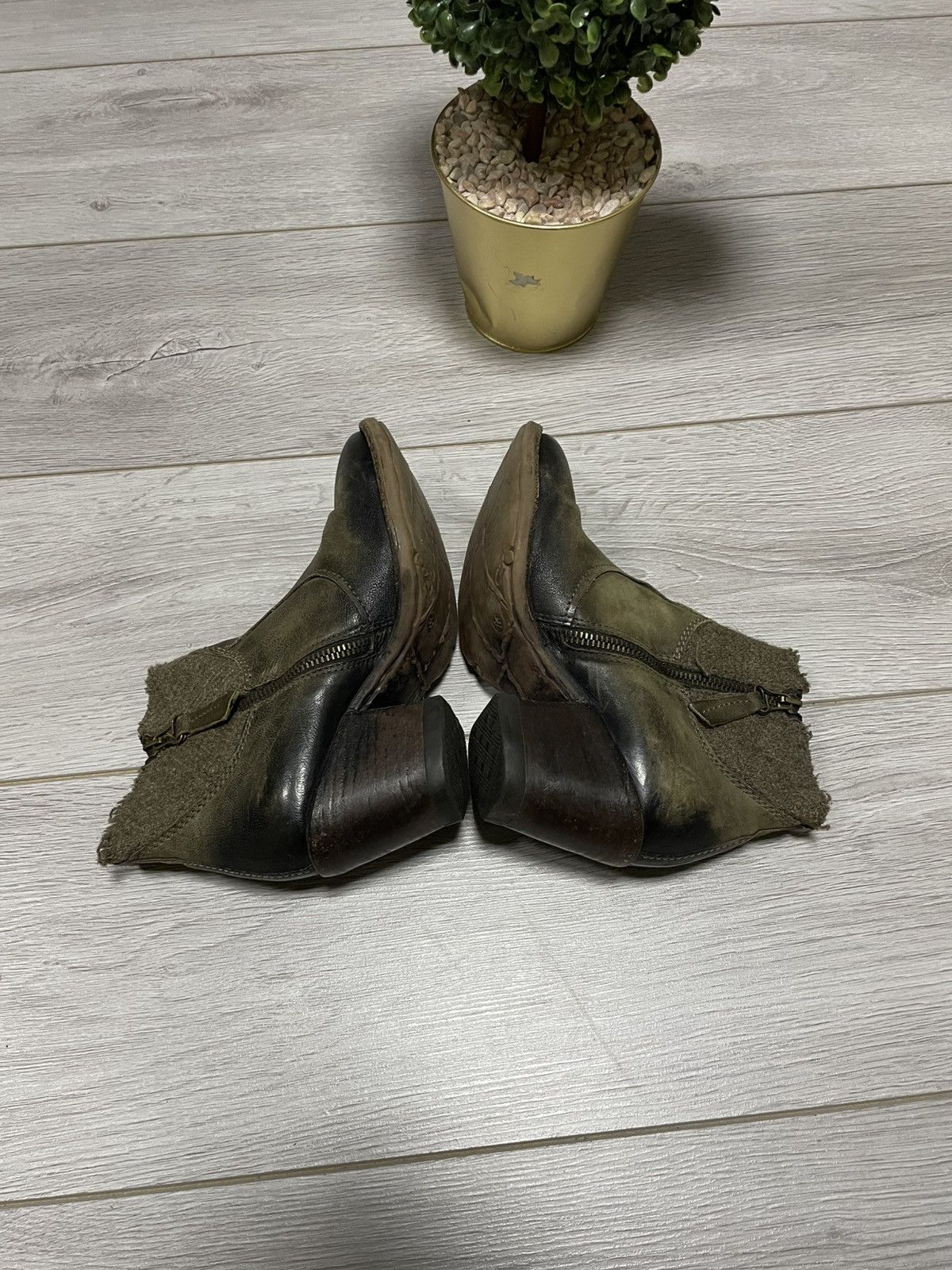 A.S.98 AS 98 vintage airstep distressed zip hight leather boots Size US 8 / IT 38 - 11 Thumbnail