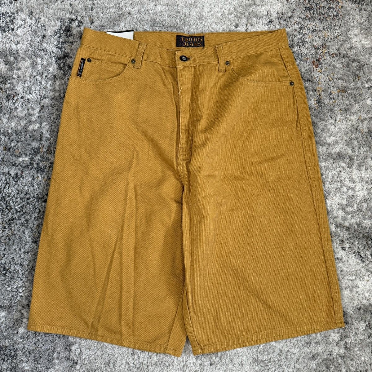 JNCO × Vintage Vintage 90s Trutus baggy wide leg yellow shorts JNCO style Size US 34 / EU 50 - 2 Thumbnail